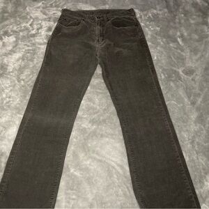 J. Crew Forest Green Corduroy Straight Leg Jeans Size 31x32 Act 31x30
